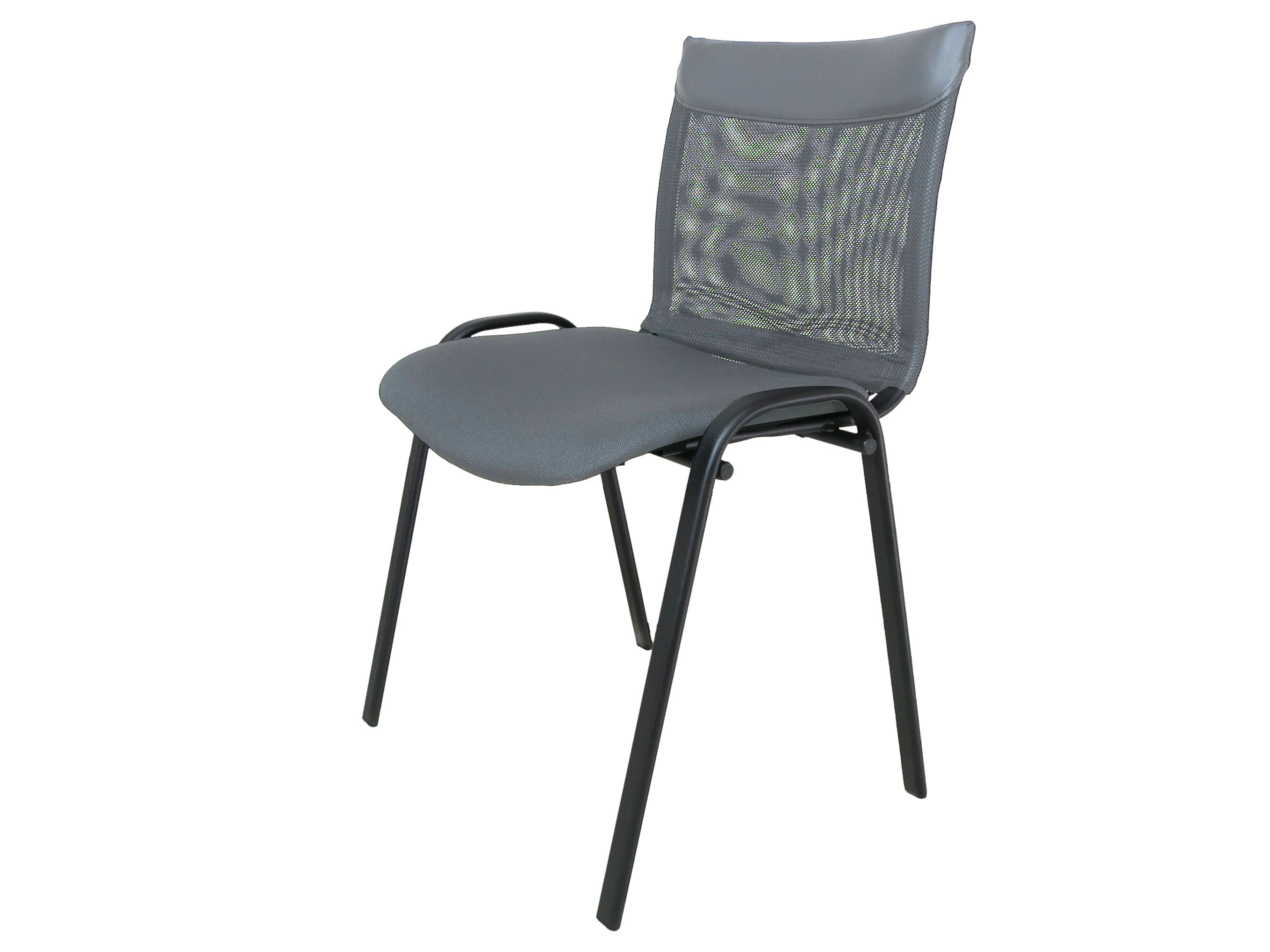 Стілець офісний ISO СМФ ПРЕСТИЖ сітка сіра